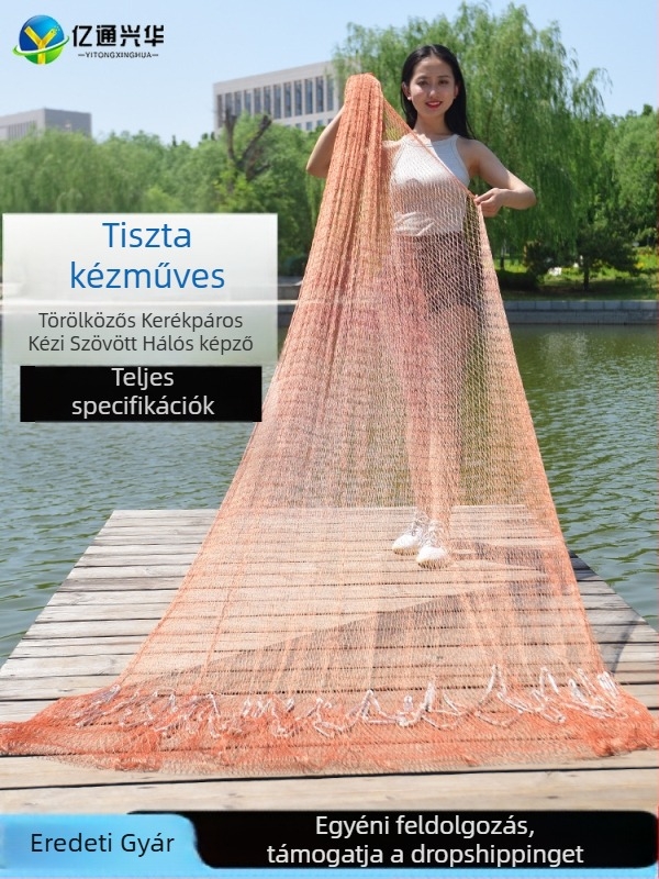 Kézzel készített, régi stílusú bedobó háló — Yitong Xinghua, nylon, jogosult magánmárka: Igen