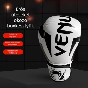 Boxkesztyűk felnőtteknek, gyerekeknek és tiniknek; belső egységes öntésű bélés; PU anyag; függőleges kialakítás; súly 0.5 kg