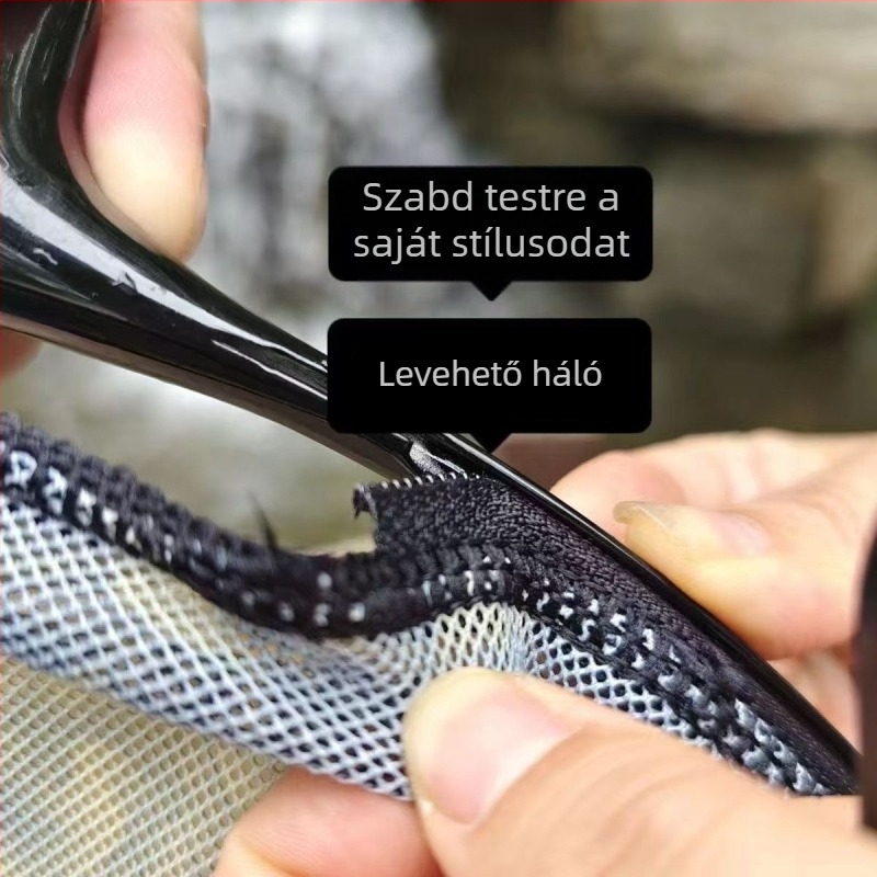 Magnézium- és alumíniumötvözetből készült hálófej, levehető egyedi alakú fej, rozsdamentes acél halászháló
