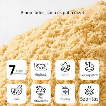 Űrhomok készlet gyerekeknek — műanyag anyag; homok- és vízhez tartozó játékok; készlet; 3C tanúsítvány 2018012203109581; alkalmas 15–35 éveseknek