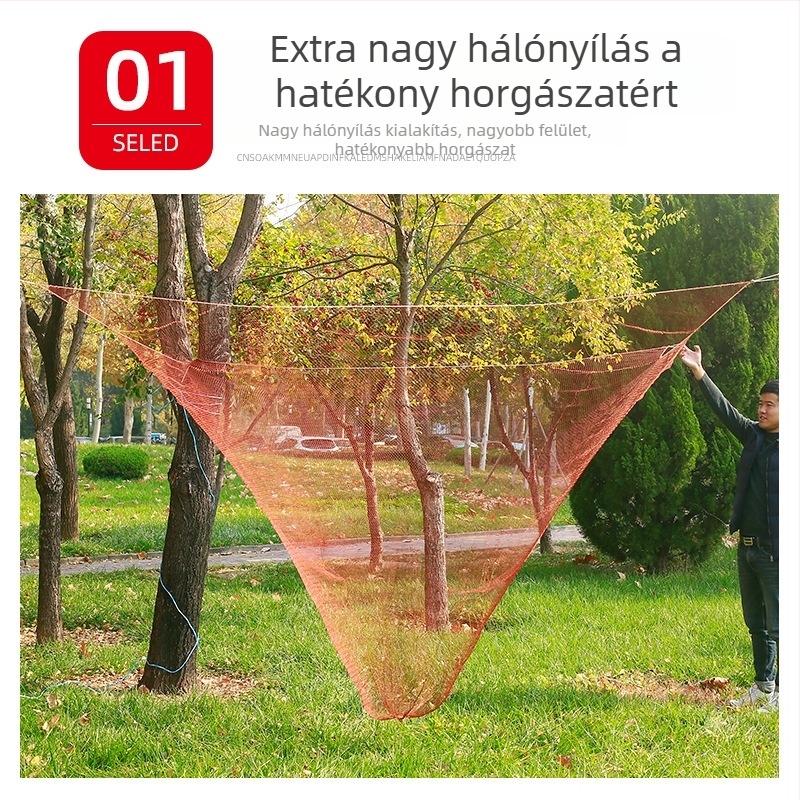 Doboz alakú emelőháló halászathoz, nylonból