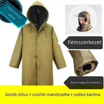 Felnőtteknek szóló Oxford szövet poncsó PU ragasztóval vízálló réteggel; újrahasználható