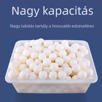 KOKUTAKU asztalitenisz golyógyűjtő gép – hordozható, levehető golyómedencével, 200–300 golyó kapacitás, 3 kg súly