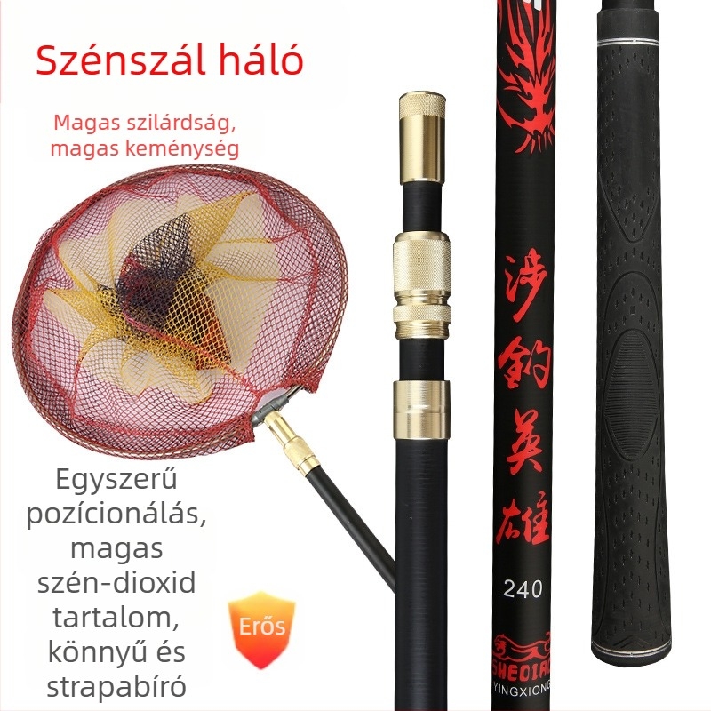 Szénszálas horgászbot tartó, többirányú forgású, kettős használat, márka Chuangjia