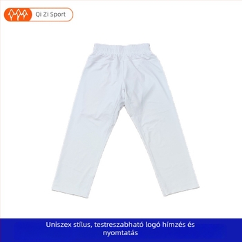 Taekwondo egyenruha, jégselyem anyag, 100% poliészter, csíkos minta, Taekwondo versenyekre