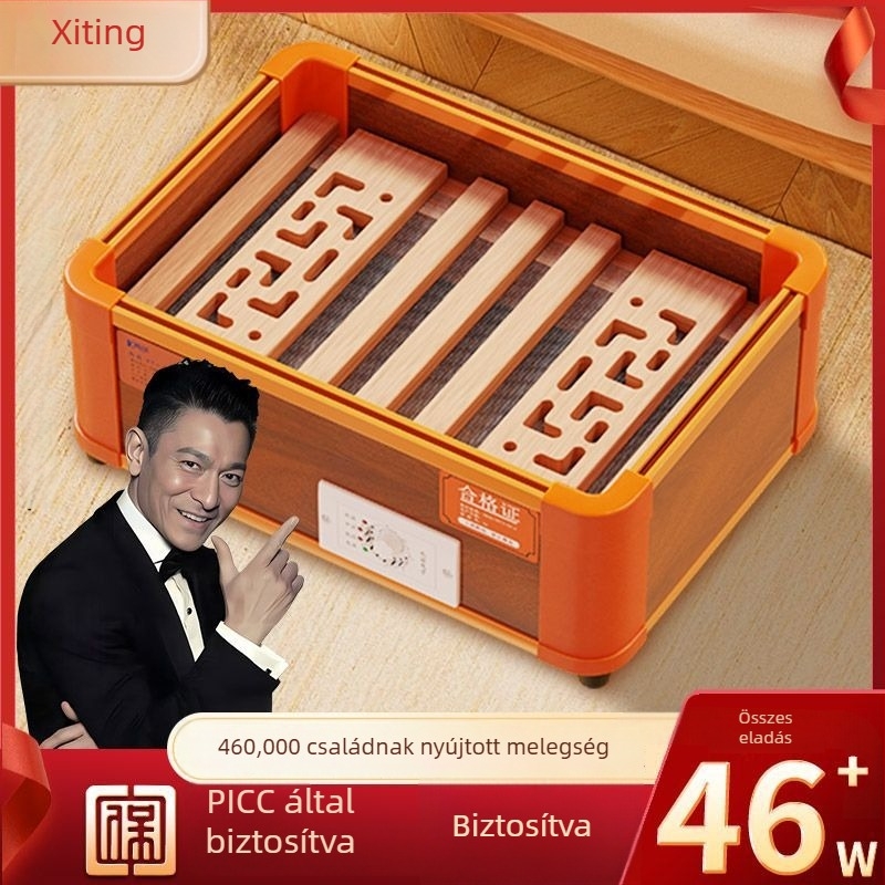 Elektromos tömörfa lábmelegítő irodába