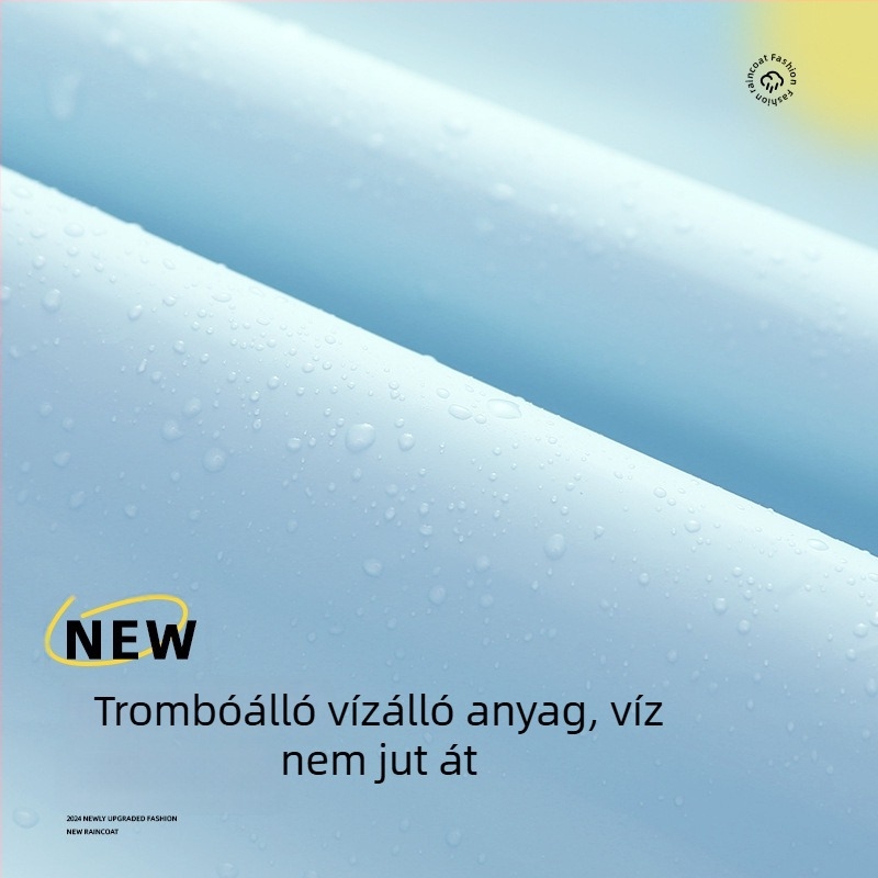 Gyerek esőkabát cipzárral, EVA anyag, logó nyomtatás, testreszabható (cipzár; EVA anyag; logó nyomtatás; testreszabás)