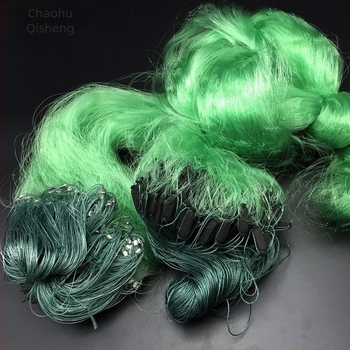 Háromrétegű nylon monofil szálú halászháló, 50 m hosszú, habosított úszók, ólom súlyok, Chaohu Qisheng Fishing Net Factory gyártó