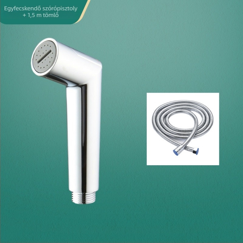 Króm bevonat vécépermetezőfej, állítható hordozható zuhanyfej buborékos tisztításhoz