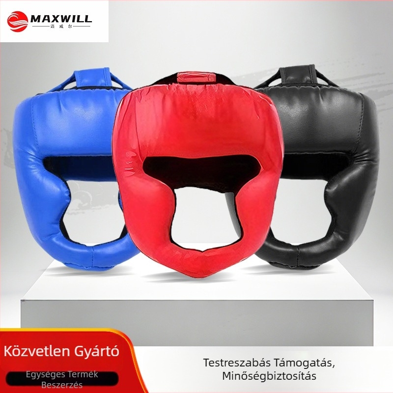 Marvell boksz fejvédő arcvédővel felnőtteknek, Taekwondo és Sanda, harci edzés felszerelés