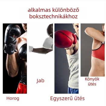Négyzet alakú falra szerelhető boksz célpont, PU anyag, modell Boxing Wall Target, alkalmas boksz, taekwondo és sanda edzésekhez