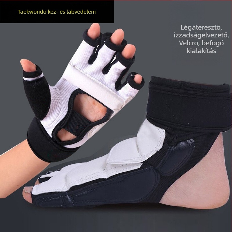 Taekwondo védőkesztyűk és lábvédők | XinAo PU ökölvívó kesztyűk, függőleges stílus, súly 0.5, kéz- és lábvédelmi