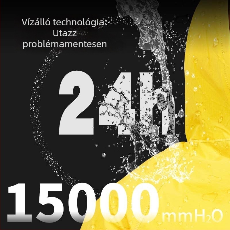 Esőkabát poncsó egy darabból patch bőrrel, anyagvastagság 0,28 mm, vízálló PVC ragasztó réteg, logónyomás engedélyezett, felnőtteknek
