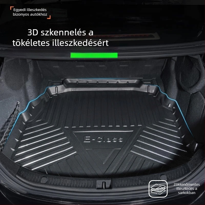 TPV szénszálas mintázatú csomagtartó szőnyeg Huawei Aito M5/M7/M8/M9 – vízálló és kopásálló
