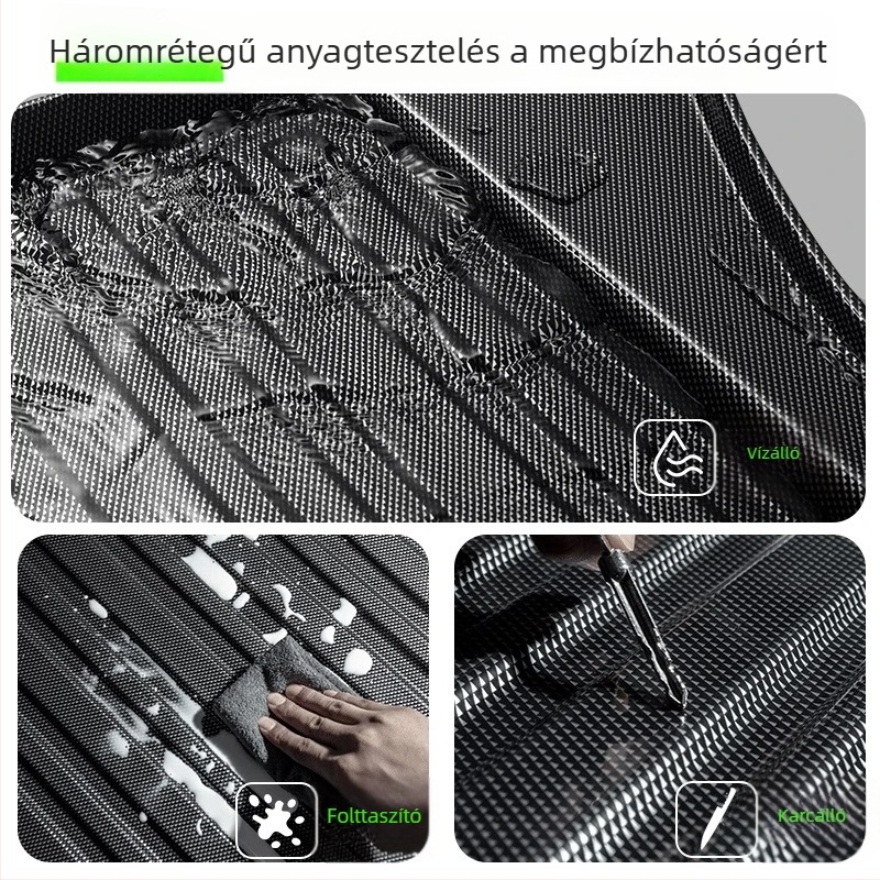 TPV szénszálas mintázatú csomagtartó szőnyeg Huawei Aito M5/M7/M8/M9 – vízálló és kopásálló