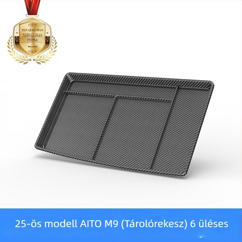 TPV szénszálas mintázatú csomagtartó szőnyeg Huawei Aito M5/M7/M8/M9 – vízálló és kopásálló