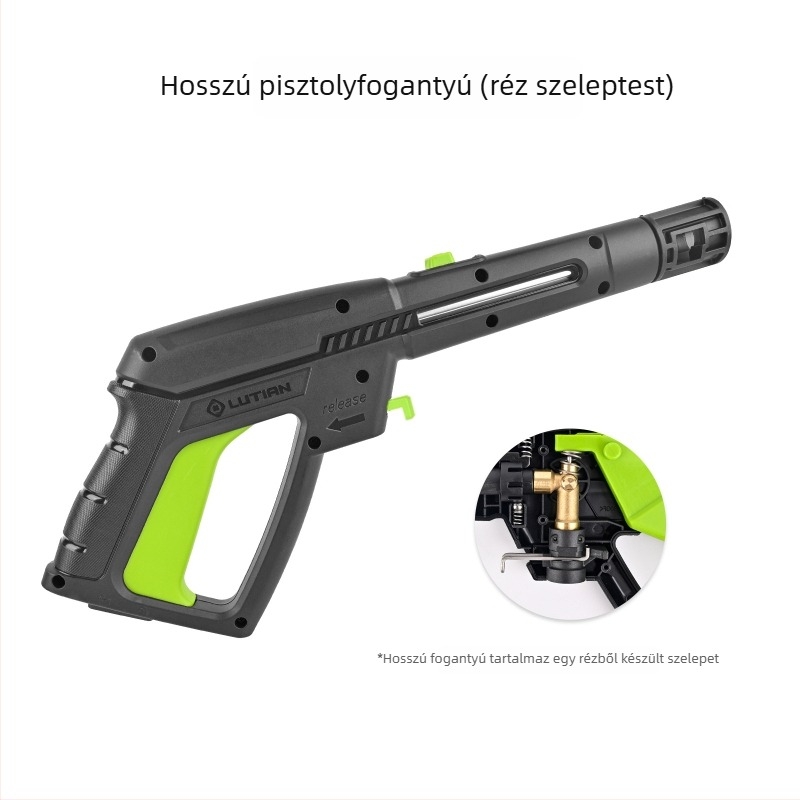Magasnyomású autómosó vízpisztoly – alumínium fej, műanyag markolat, 160 bar / 2320 psi, permetezési távolság 2 m, kompatibil Elitech/Stanley/Sun Joe mosógépekkel