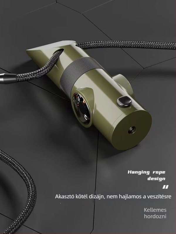 7 az 1-ben túlélő síp vészhelyzeti iránytűvel kültéri használatra