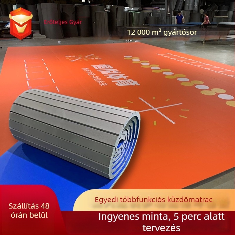 Taekwondo matrac, seamless XPE felület, ütéscsillapító harcművészeti alátét