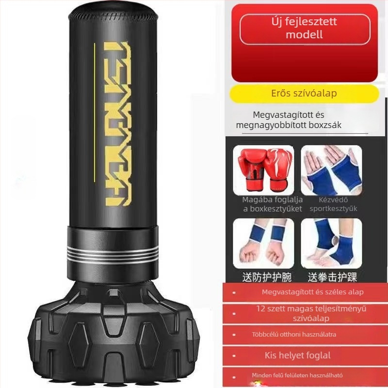 Senba boxzsák, PU anyag, függőleges kivitel, otthoni edzéshez