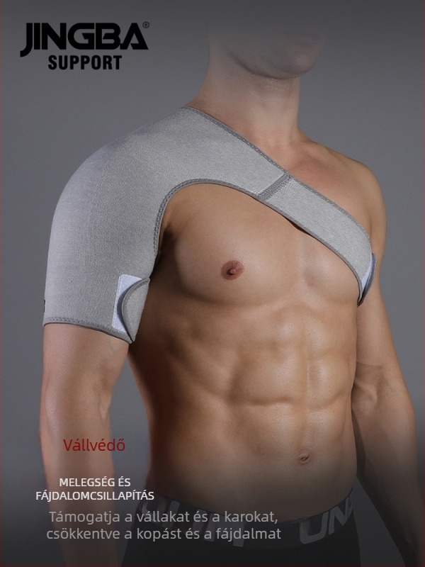 Neoprén vállvédő felnőtteknek, állítható; alkalmas kosárlabdára, súlyemelésre, futballra, teniszhez, bokszhoz és más sportokhoz.
