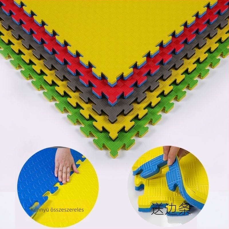 Taekwondo és Sanda harcművészeti tatami – EVA interlock hab, csúszásmentes, ütéscsillapító