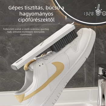 Cipő- és ruhakefe — puha sörték, műanyag szerkezet, otthoni használatra, nem károsítja a ruhákat, 120 darab a dobozban