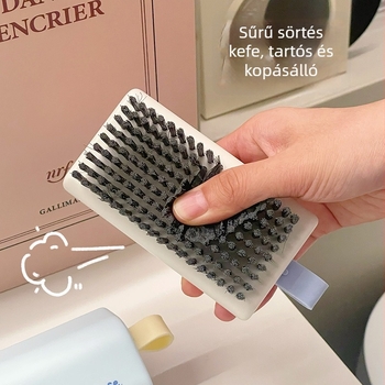 Cipőtisztító ecset finom puha sörtékkel, rövid nyéllel, kopásálló és dezodorizáló, ruhák tisztítására, műanyag huzalszálas, Diwei