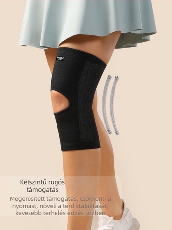 Felnőtt térdvédő nylon-spandex-latex rugóval, több sporthoz