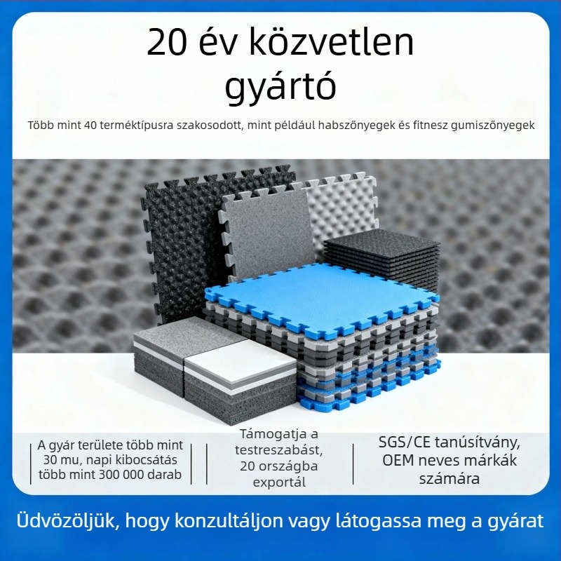 Összeilleszthető padlómatracok edzéshez, párnázó habbal, Taekwondohoz