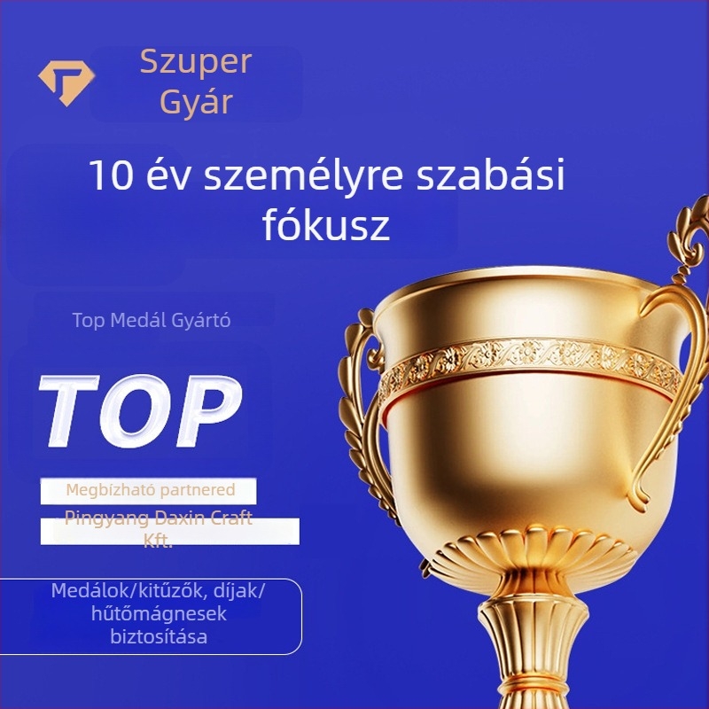 Taekwondo érem Dragon Year, cinkötvözet, aranyozott lemez, nyomtat logó OK