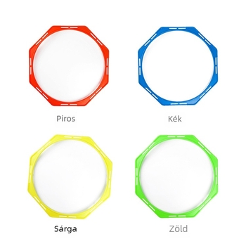 Nyolcszögletű agilitási edzőgyűrű – több sportághoz illő edzősegéd futáshoz, futballhoz és kosárlabdához, ABS anyag