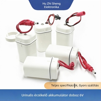 Okos urináris szenzor akkumulátor-doboz, 6V vízálló, SM/AC kettős csatlakozó