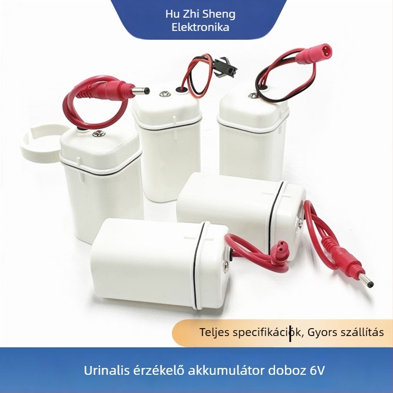 Okos urináris szenzor akkumulátor-doboz, 6V vízálló, SM/AC kettős csatlakozó