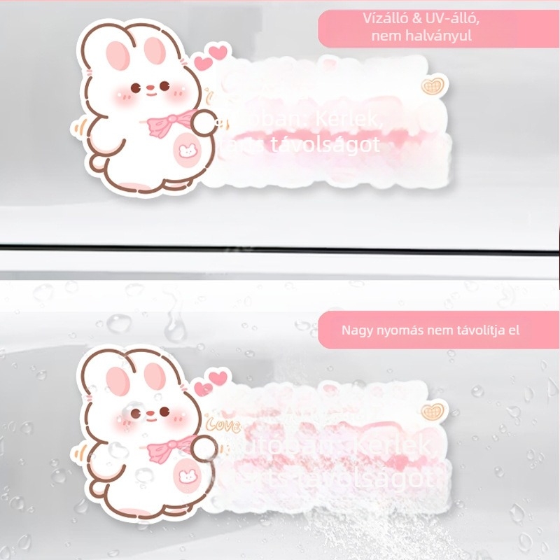 Autó matrica terhes nőknek és baba emlékeztető, rajzolt minta, öntapadós telepítés, bosivpwssy