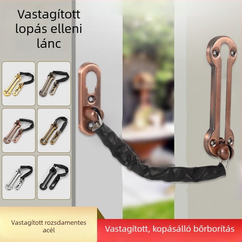 Rozsdamentes acél ajtólánc, anti-theft, modell Thickening, felületkezelés: drótosítás/bevonat, stílus: modern minimalizmus