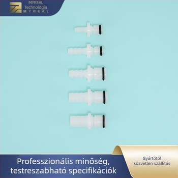 MJ CPC típusú gyorscsatlakozó szeleppel, POM anyagú, EPDM tömítőgyűrűvel, kozmetikai eszközökhez