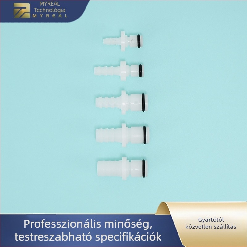 MJ CPC típusú gyorscsatlakozó szeleppel, POM anyagú, EPDM tömítőgyűrűvel, kozmetikai eszközökhez