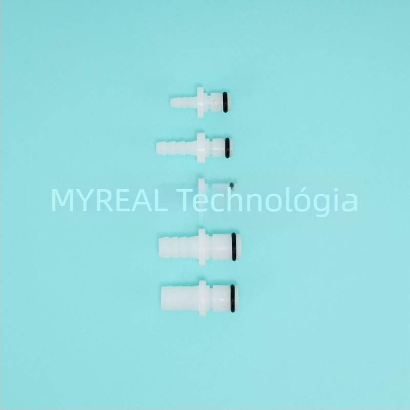 MJ CPC típusú gyorscsatlakozó szeleppel, POM anyagú, EPDM tömítőgyűrűvel, kozmetikai eszközökhez