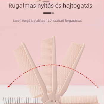 Pengyi hajtogatható sűrűfogú fésű – gyanta, Termékkód HPL, hordozható otthonra és utazáshoz