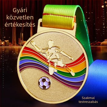 Cinkötvözetből készült medál, testre szabható logóval, több sportesemény díjára
