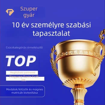 Cinkötvözetből készült medál, testre szabható logóval, több sportesemény díjára