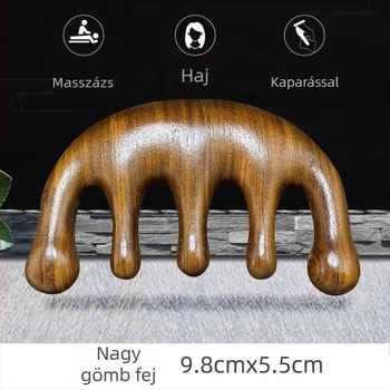 Kyoto yaqi fa ovális masszázs fésű, 2 cm vastagság