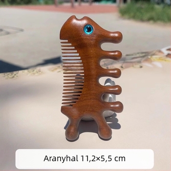 Kyoto yaqi fa ovális masszázs fésű, 2 cm vastagság