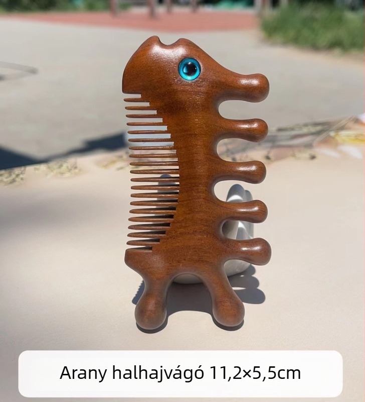 Kyoto yaqi fa ovális masszázs fésű, 2 cm vastagság