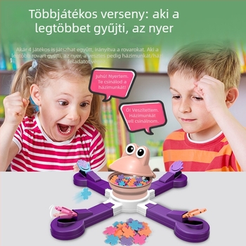 Béka etetés kaland: interaktív vetített asztali játék több játékos számára