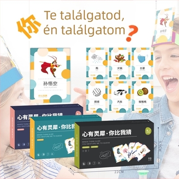Szülő-gyermek interaktív társasjáték gesztus-alapú találgatáshoz – elősegíti a korai oktatást, a vizuális és kéz-szem koordinációt, két játékos vagy több játékos mód