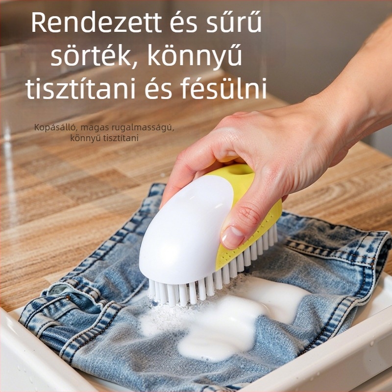 Cipőtisztító kefe - puha sörték, két részes készlet, polipropilén anyag, ruhák és cipők tisztításához