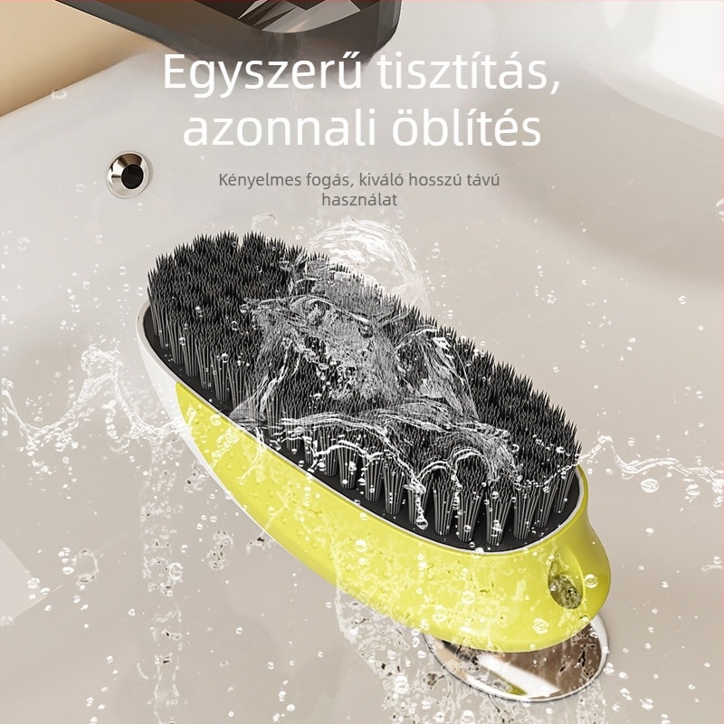 Cipőtisztító kefe - puha sörték, két részes készlet, polipropilén anyag, ruhák és cipők tisztításához