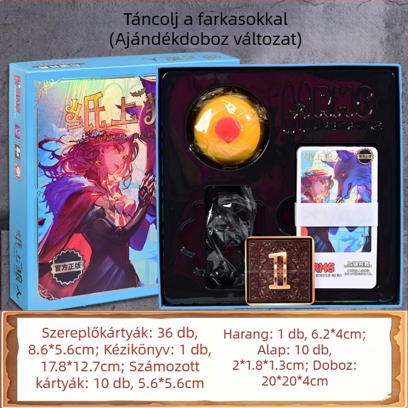 Werewolf kártyajáték — multiplayer deduktív társasjáték, anyag papír, logikai gondolkodás, 7–14 és 15–35 éveseknek